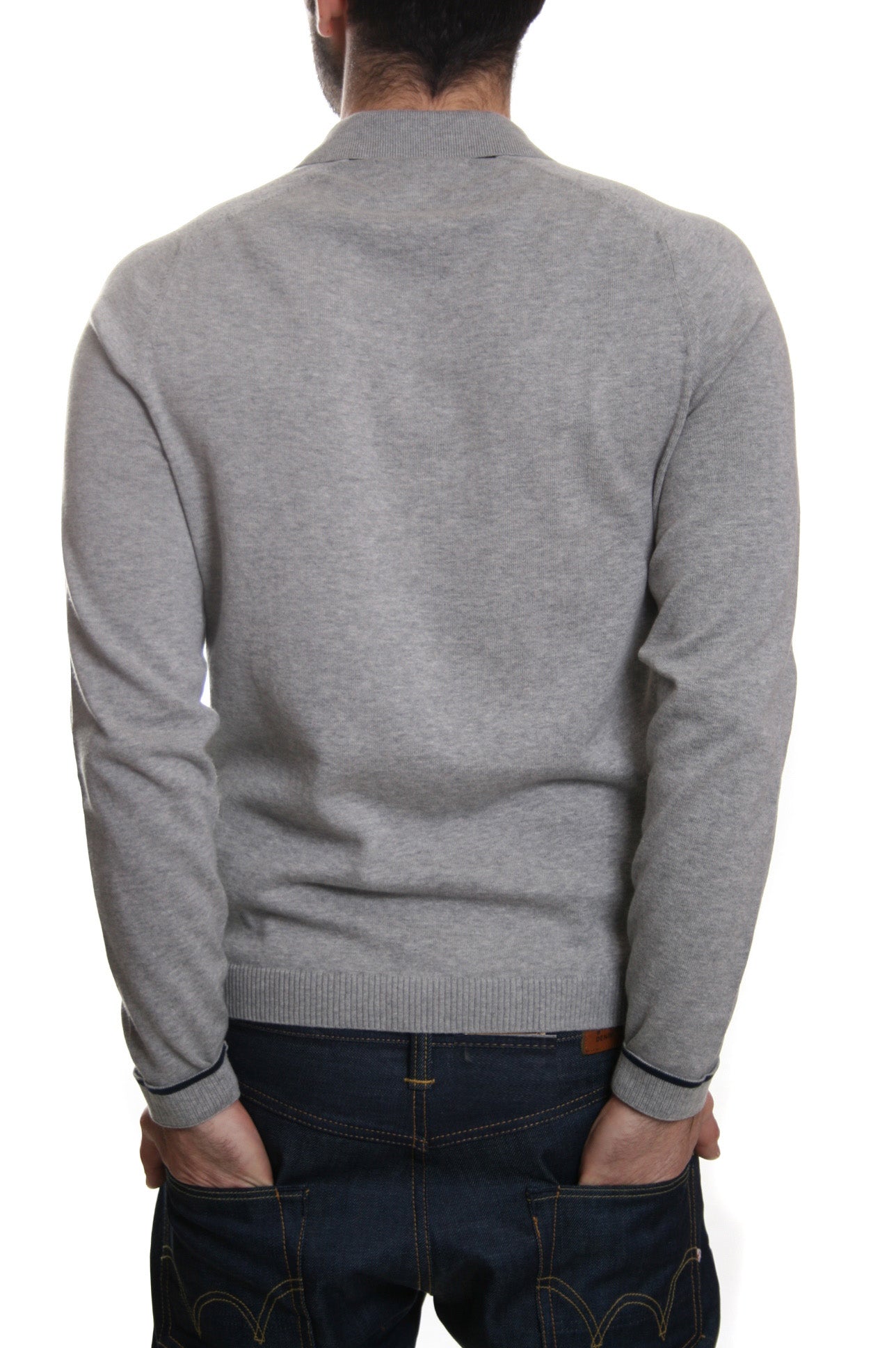 Original Penguin Turn Loose Jumper in Rain Heather Grey