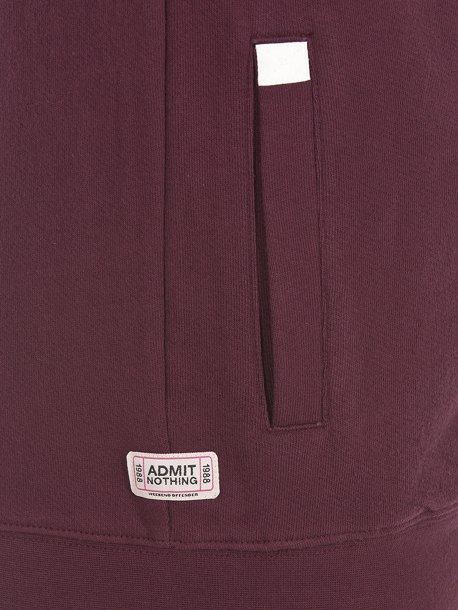 Weekend Offender Cole Hooded Top in Chianti