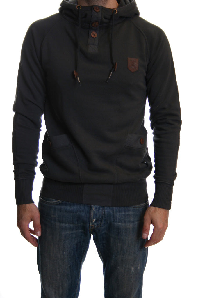 Realm & Empire Squaddie Hooded Top in Black