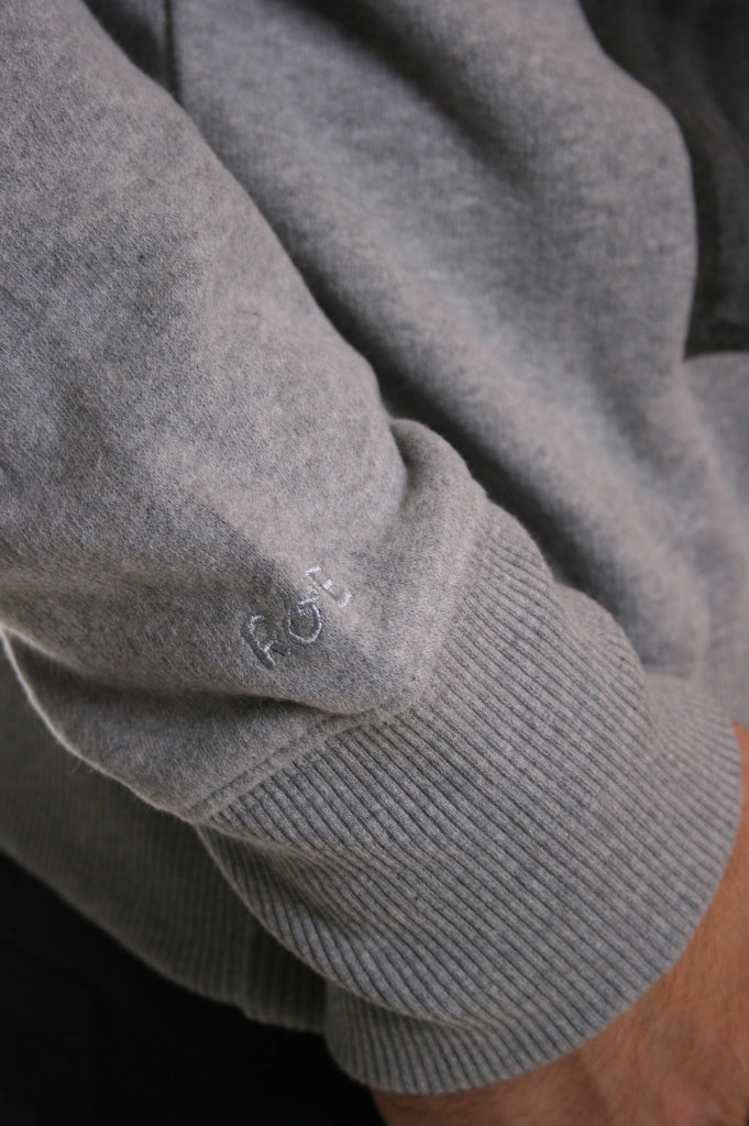 Realm & Empire Snowface Crew Sweat Jumper in Grey Marl