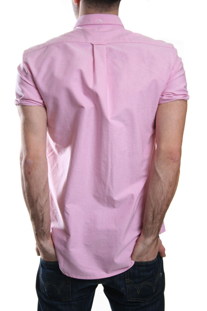 Farah Vintage Short Sleeved Brewer Shirt in Azealia Pink