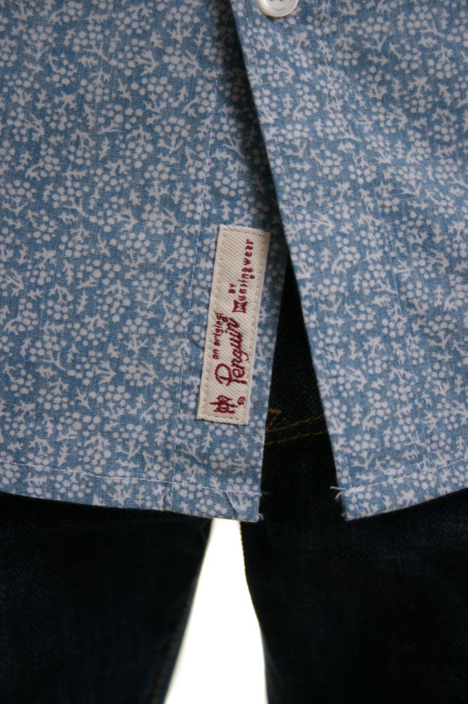 Original Penguin Vallarta Blue Printed Shirt