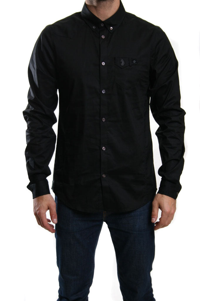 Luke 1977 Skinny Micks Shirt in Black