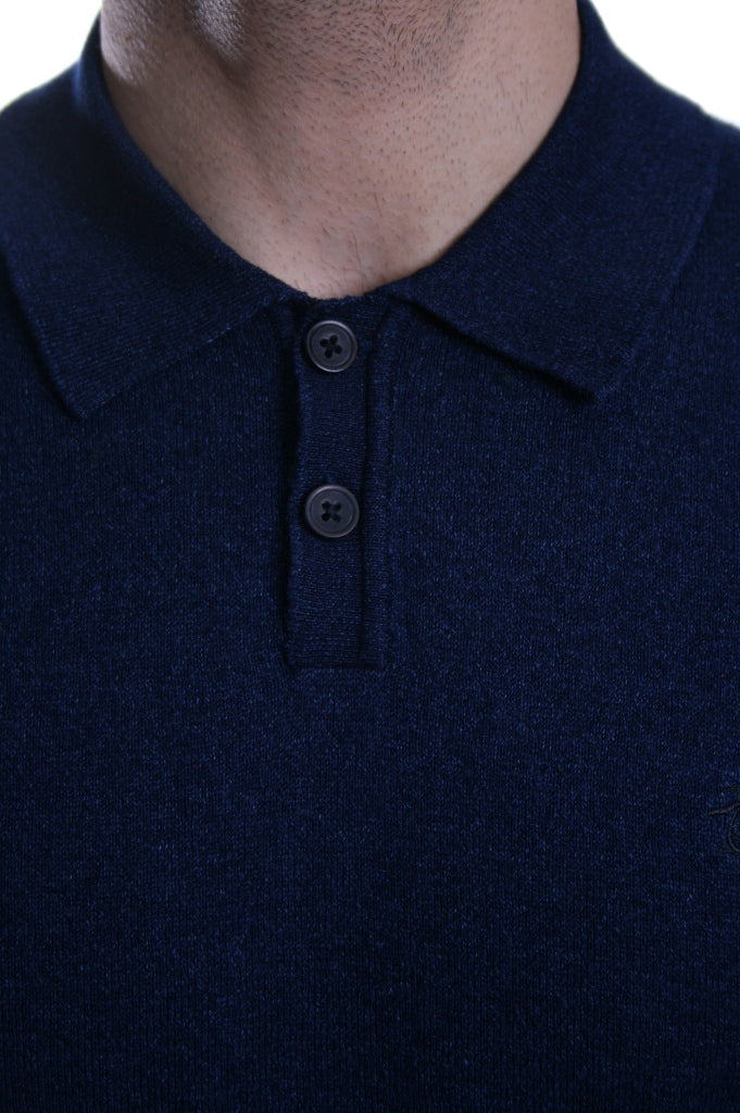 Original Penguin Knitted Polo in True Indigo