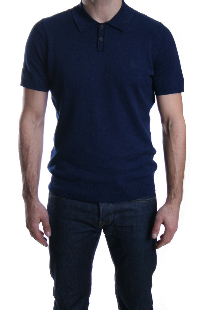 Original Penguin Knitted Polo in True Indigo