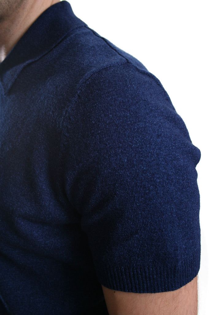 Original Penguin Knitted Polo in True Indigo