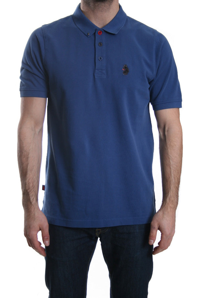 Luke 1977 Williams Polo in Powder Petrol Blue