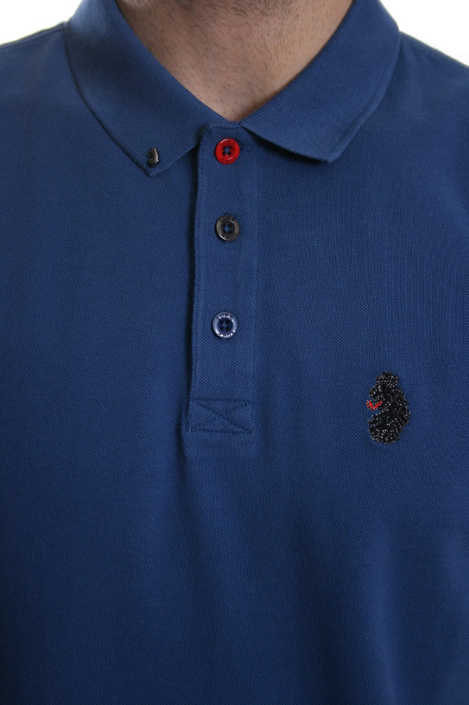 Luke 1977 Williams Polo in Powder Petrol Blue