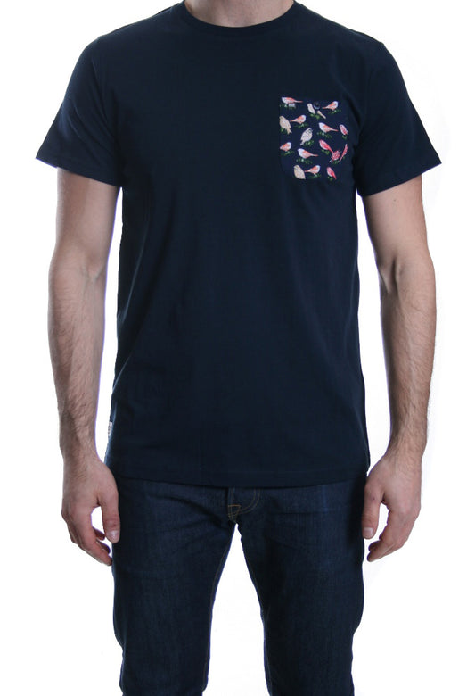 Weekend Offender Montego Pocket T Shirt in Navy