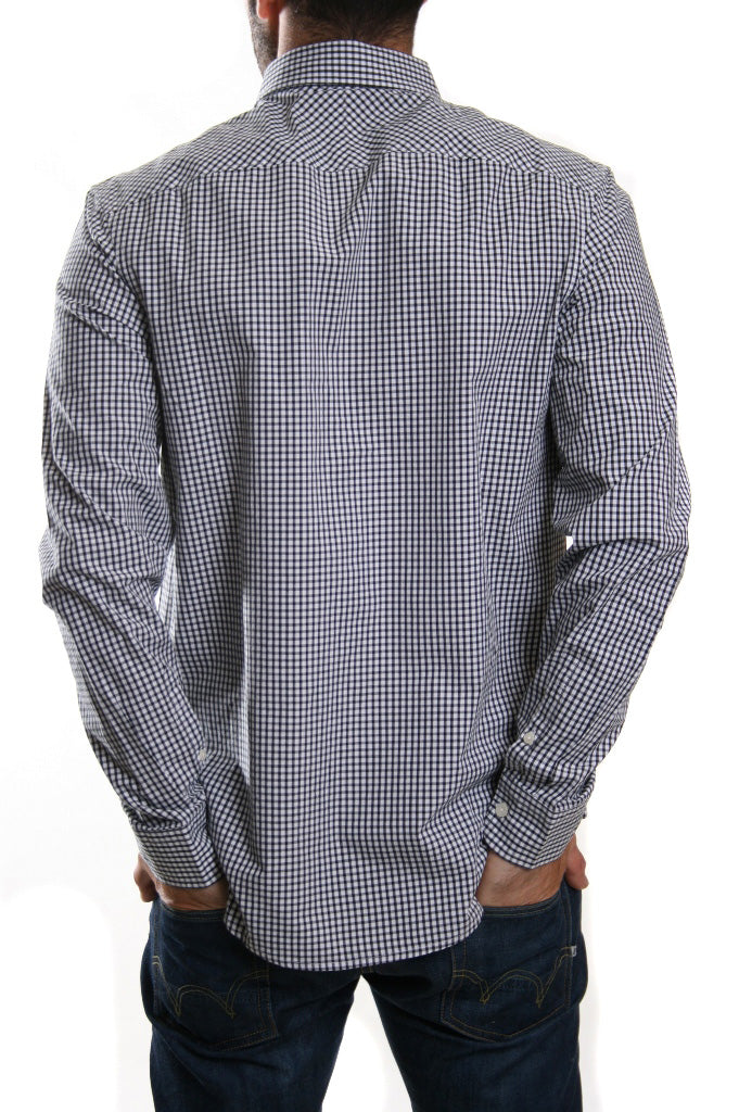 Original Penguin Gingham Check Shirt True Black