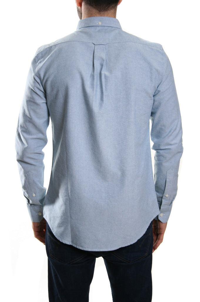 Farah Brewer Long Sleeved Shirt Sky Blue