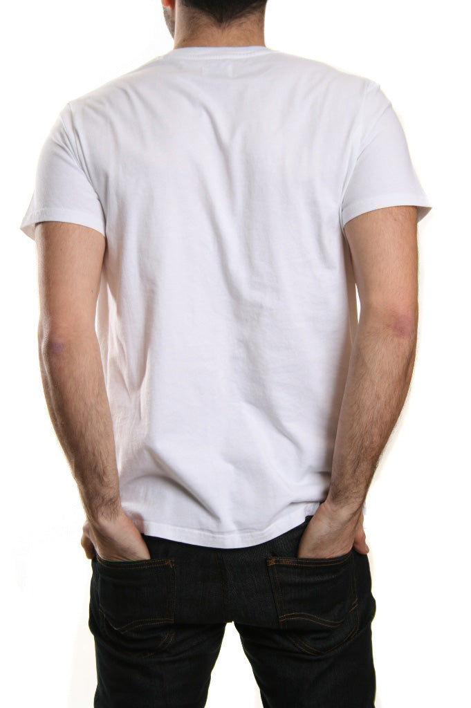 Edwin Hills Logo T Shirt in White