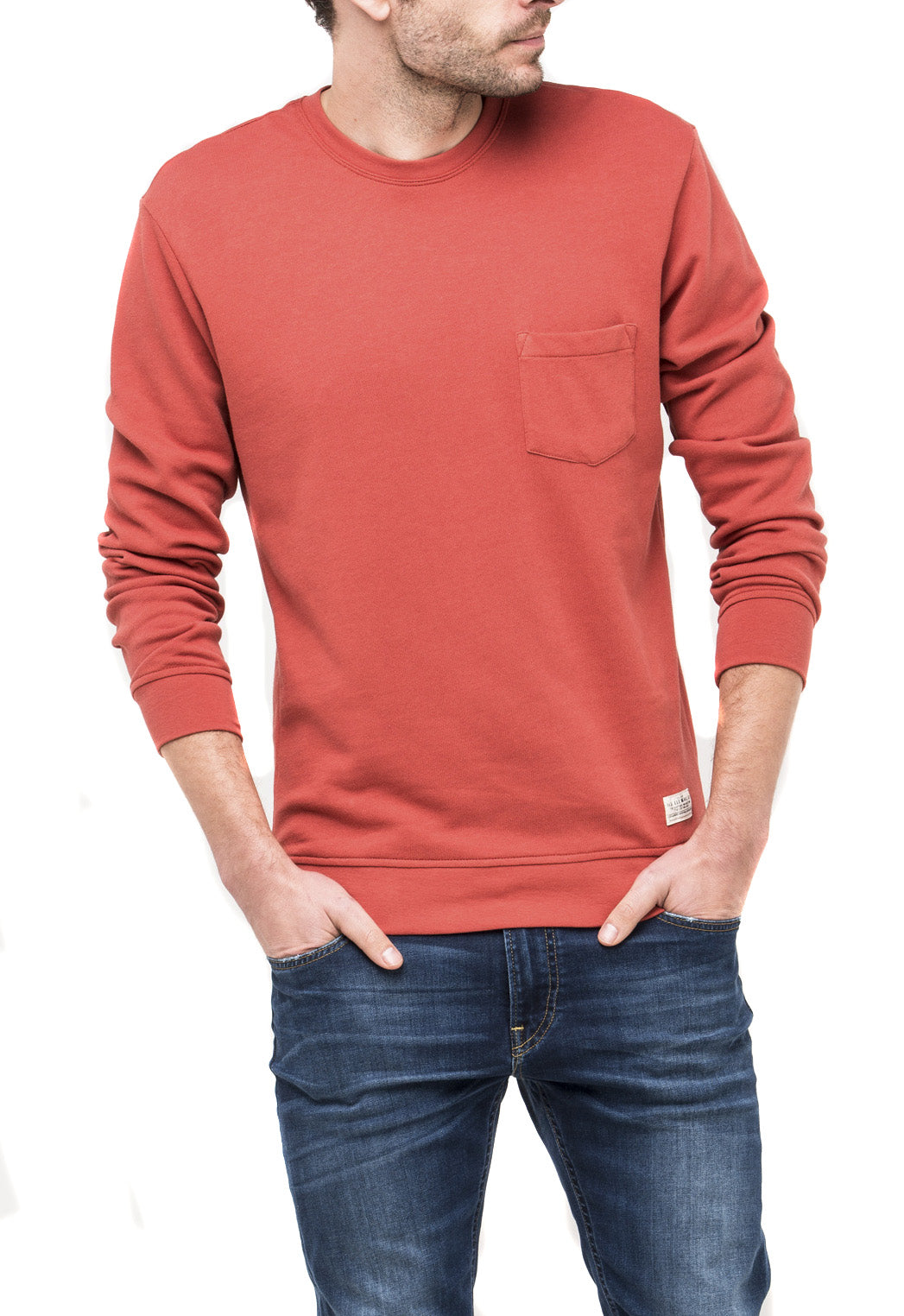 Lee SWS Pocket Sweat In Faded Red