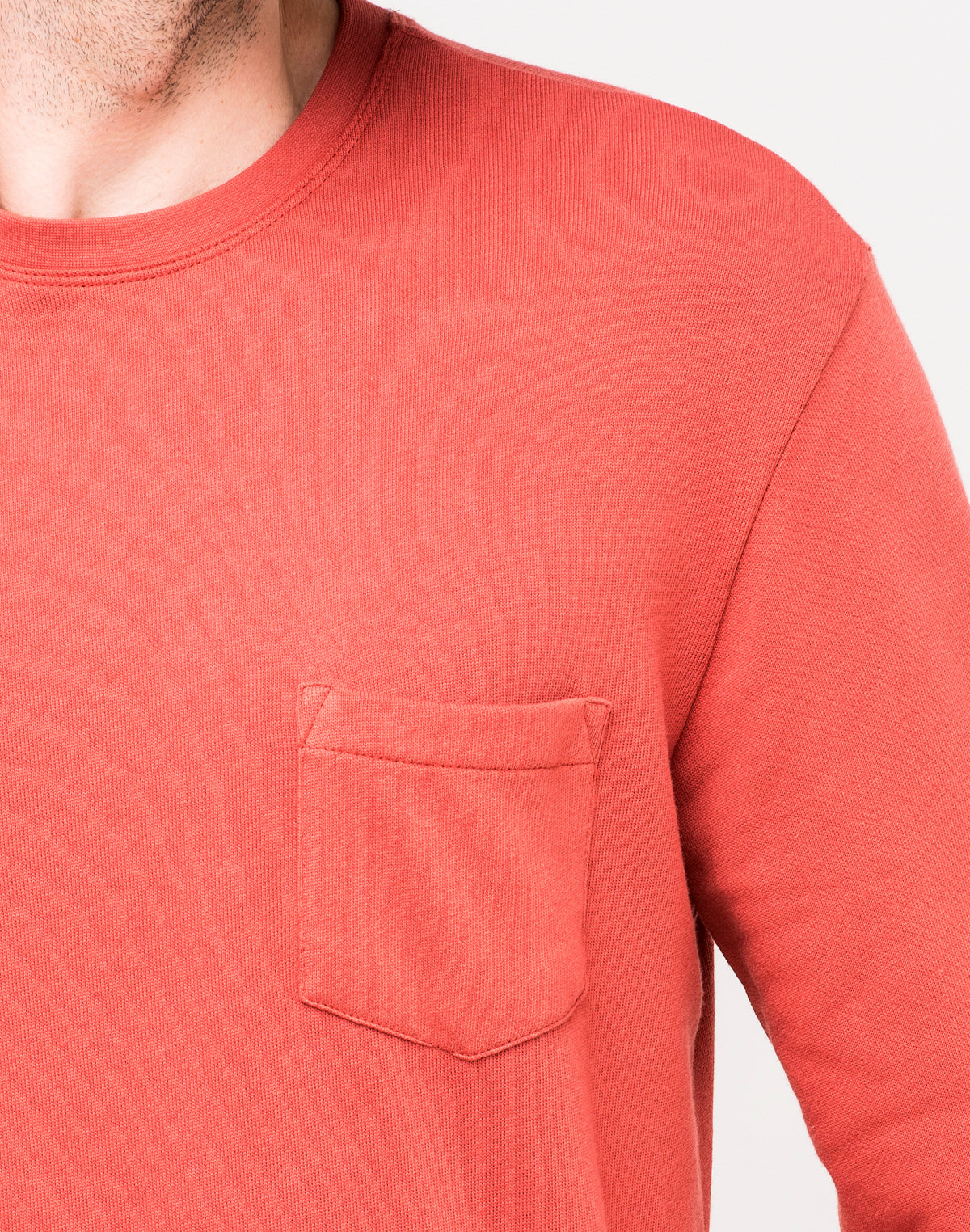 Lee SWS Pocket Sweat In Faded Red