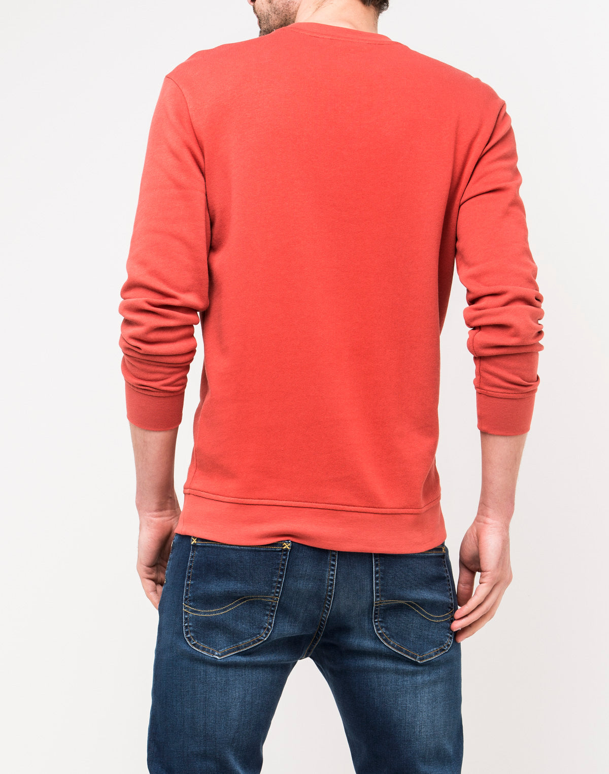 Lee SWS Pocket Sweat In Faded Red