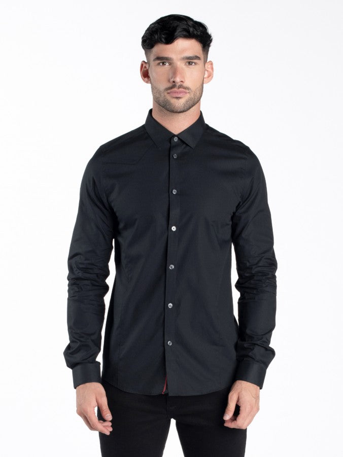 Luke 1977 Butchers Pencil Shirt Black