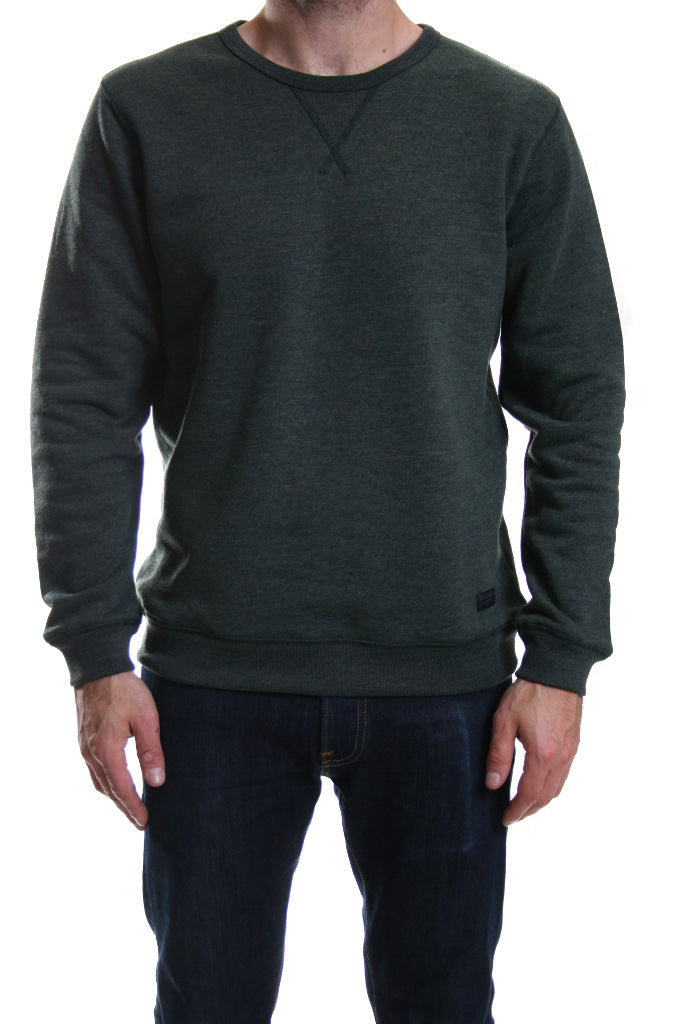 Lee Crew Sweat Jumper in Forest Green