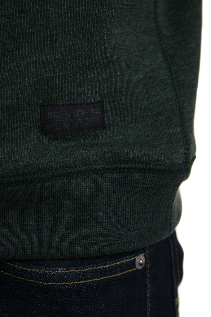 Lee Crew Sweat Jumper in Forest Green