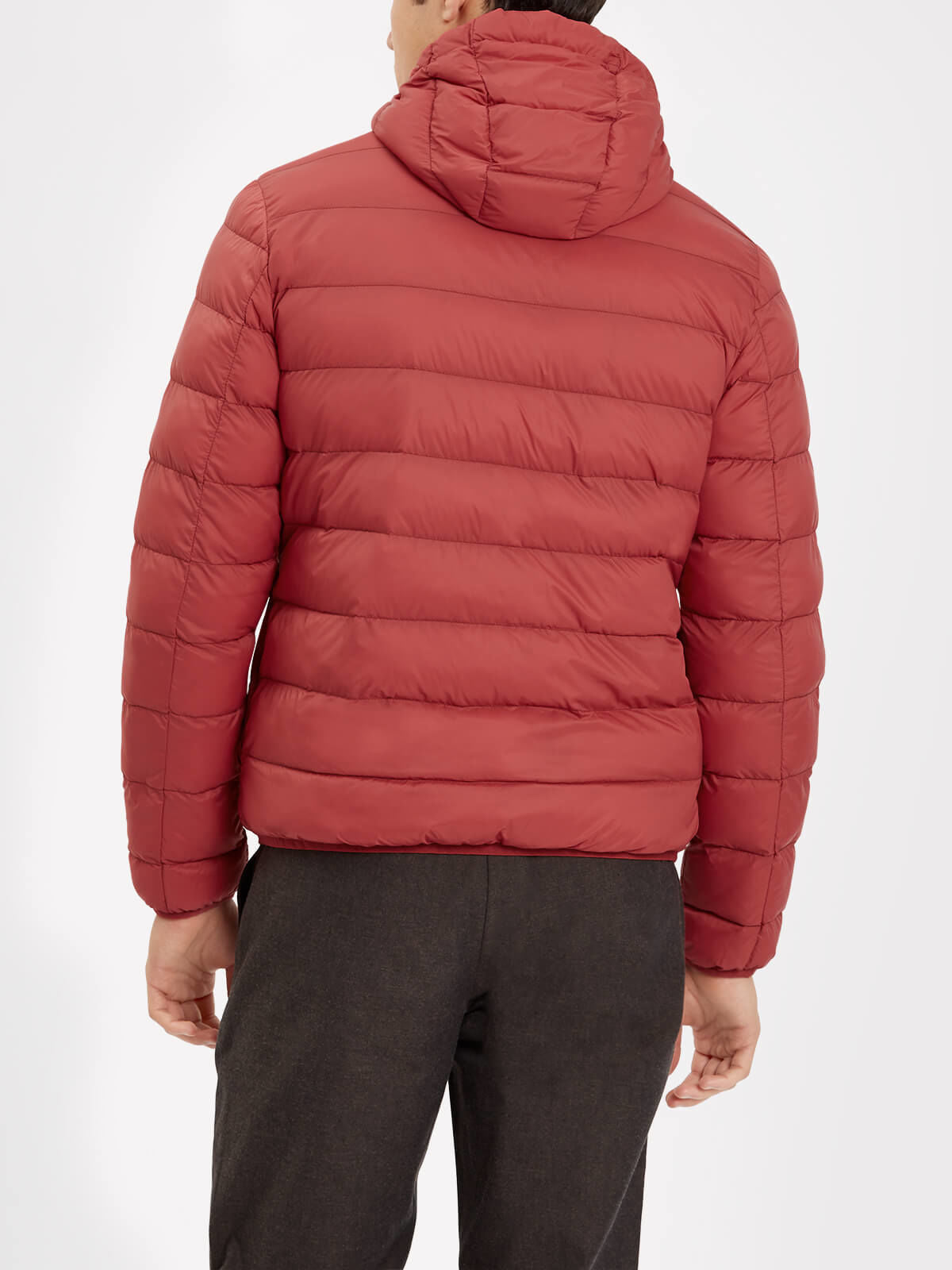 Lyle & Scott Quilted Puffer Jacket in Pomegranate