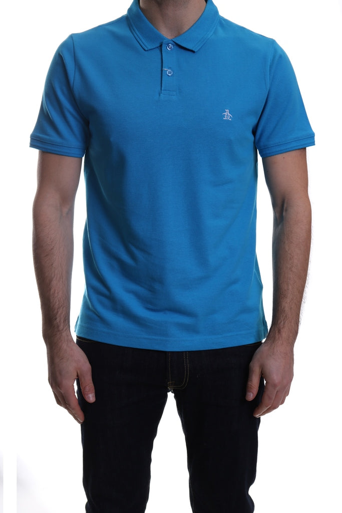 Original Penguin Raised Rib Collar Polo Dresden Blue