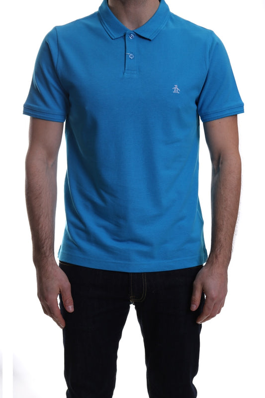 Original Penguin Raised Rib Collar Polo Dresden Blue