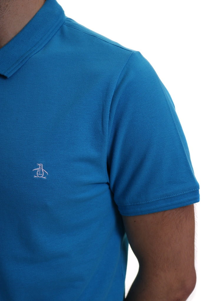 Original Penguin Raised Rib Collar Polo Dresden Blue