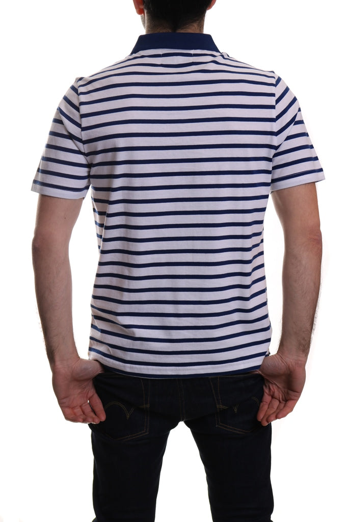 Original Penguin Breton Striped Polo Bright White