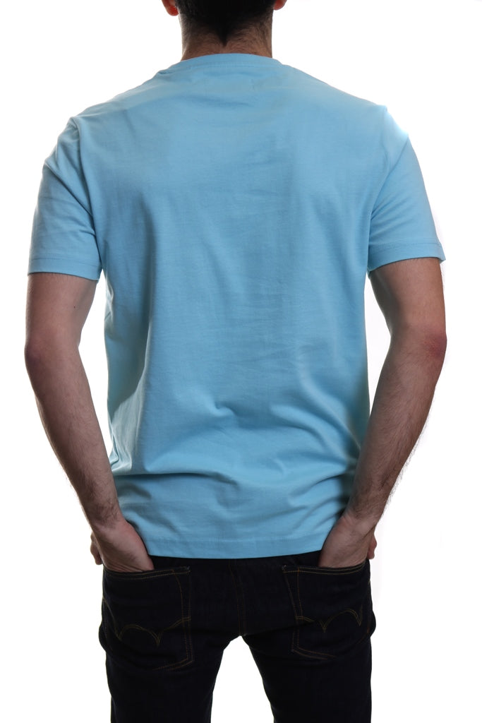 Original Penguin Classic Crew Neck T Shirt Blue Topaz