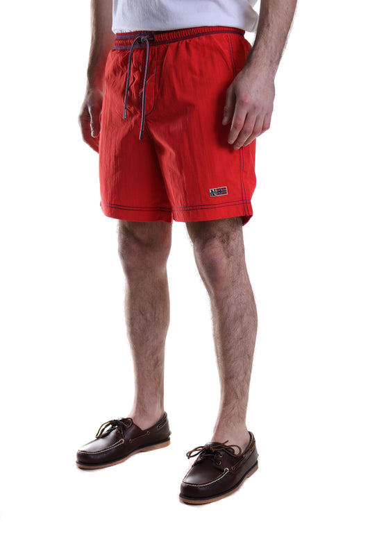 Napapijri Villa Swim Shorts in Bright Red