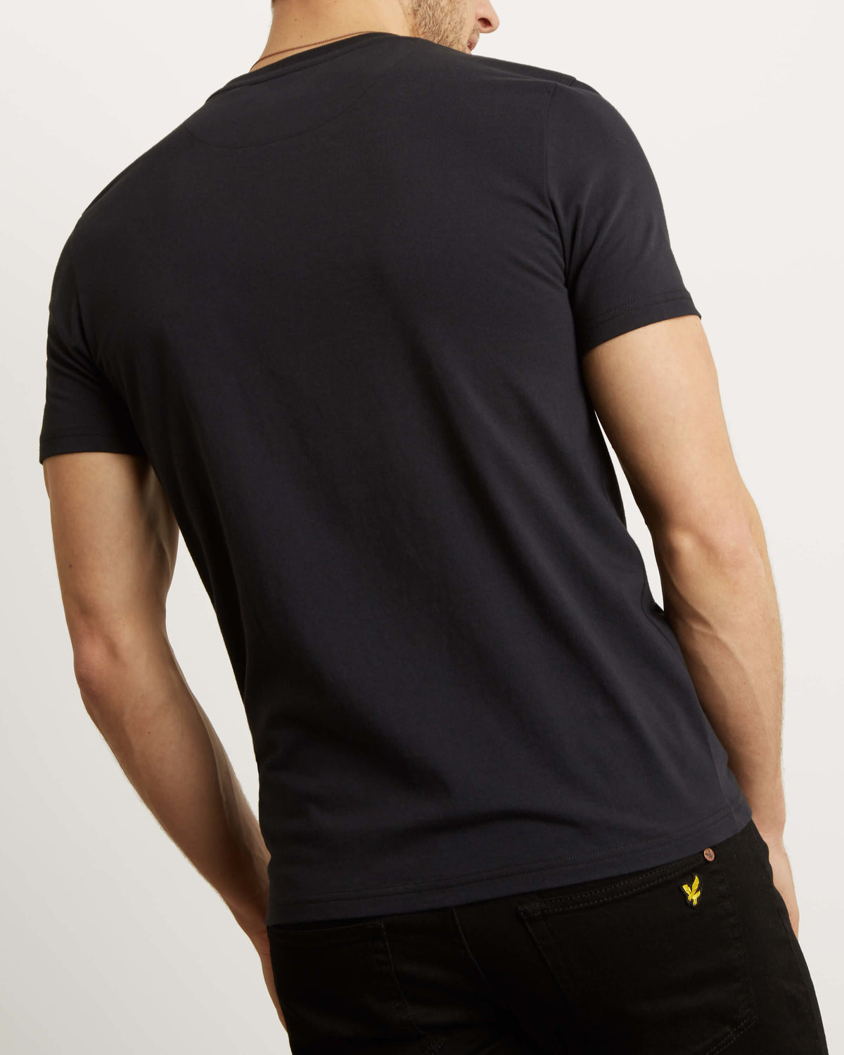 Lyle & Scott Eagle Logo T Shirt in True Black