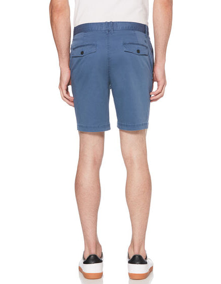 Original Penguin Chino Stretch Poplin Shorts Dark Denim