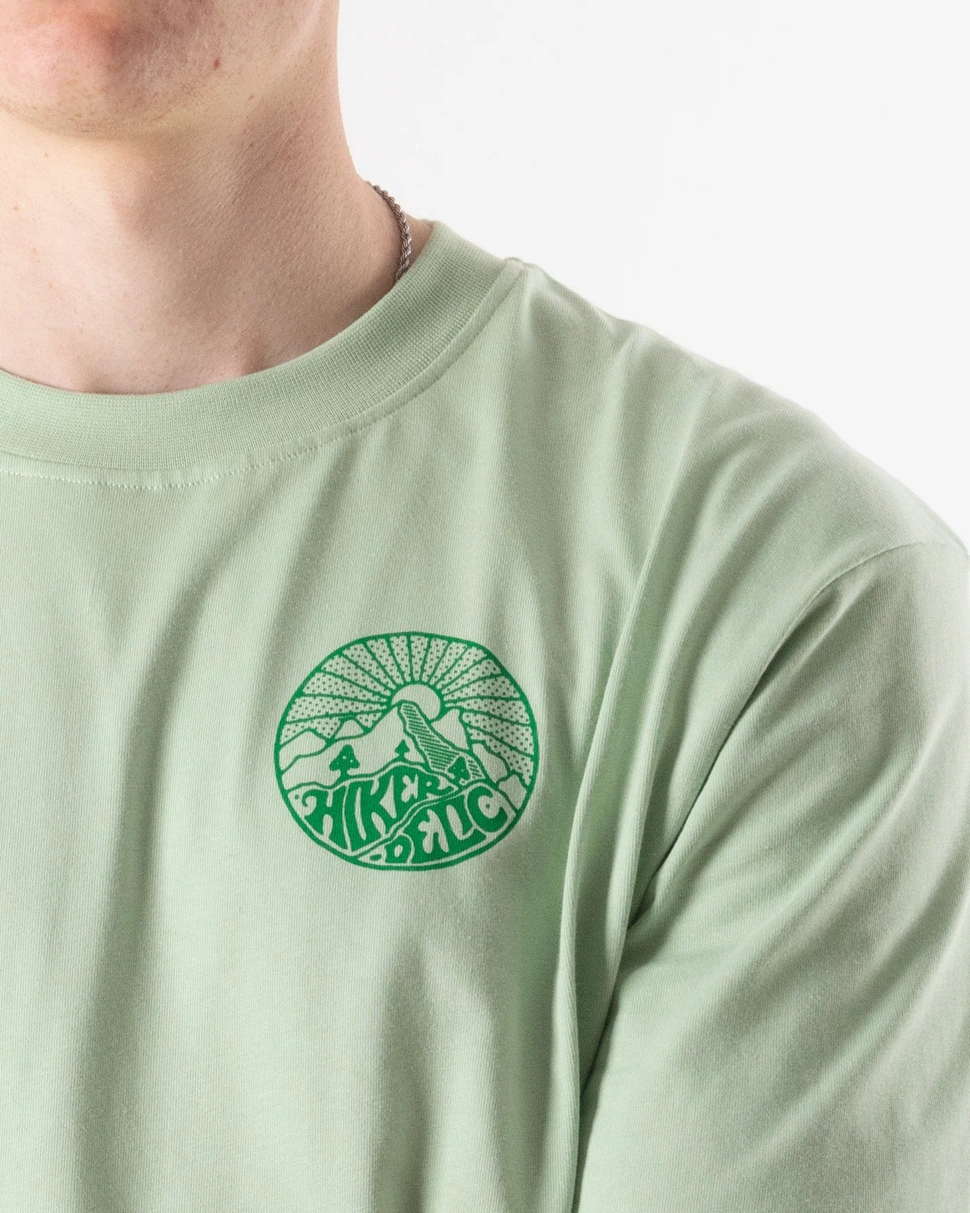 Hikerdelic Backprint Core Logo T-Shirt Smoke Green