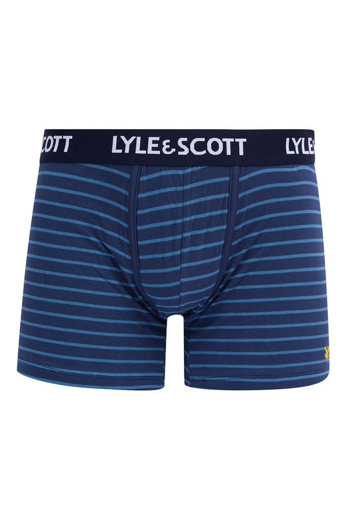 Lyle & Scott 3 Multi Pack Ethan Boxers Shorts Navy