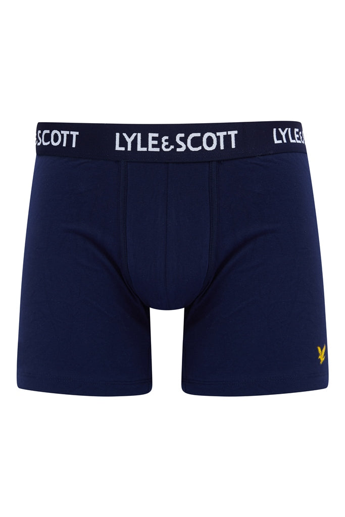 Lyle & Scott 3 Multi Pack Ethan Boxers Shorts Navy