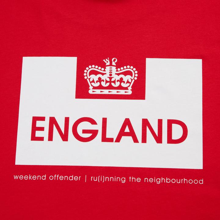 Weekend Offender Euro Series England T-Shirt Chilli Red