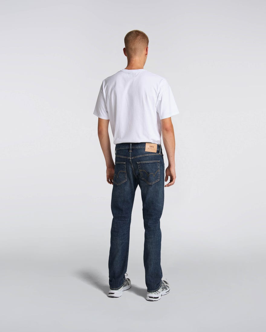 Edwin ED-55 CS Yuuki Blue Regular Tapered Jeans Robun Wash