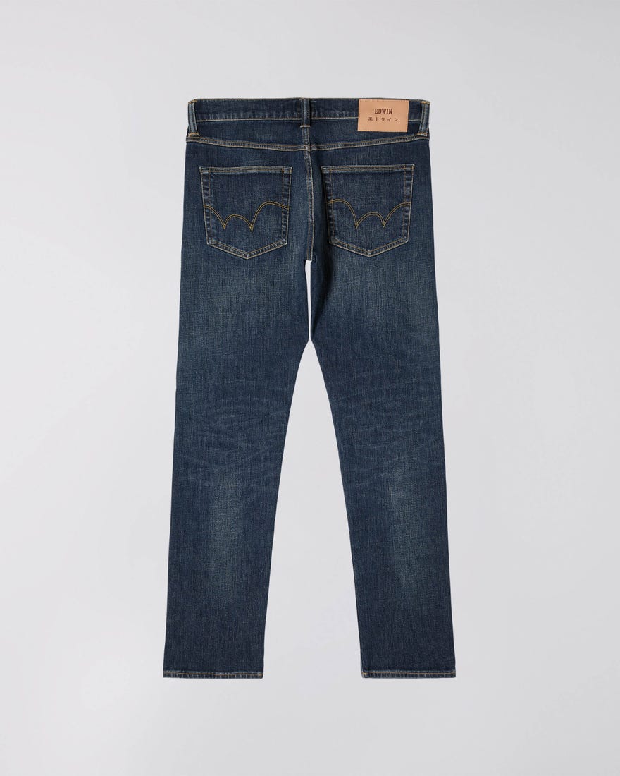 Edwin ED-55 CS Yuuki Blue Regular Tapered Jeans Robun Wash