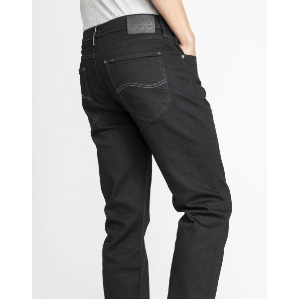 Lee Austin Tapered White Listed Selvage Jeans Black Rinse