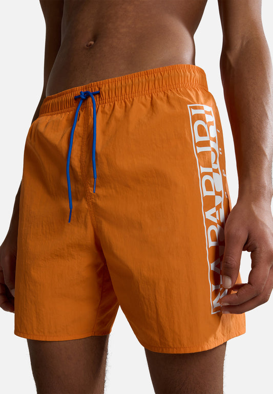 Napapijri V-Box Shorts in Orang Amber