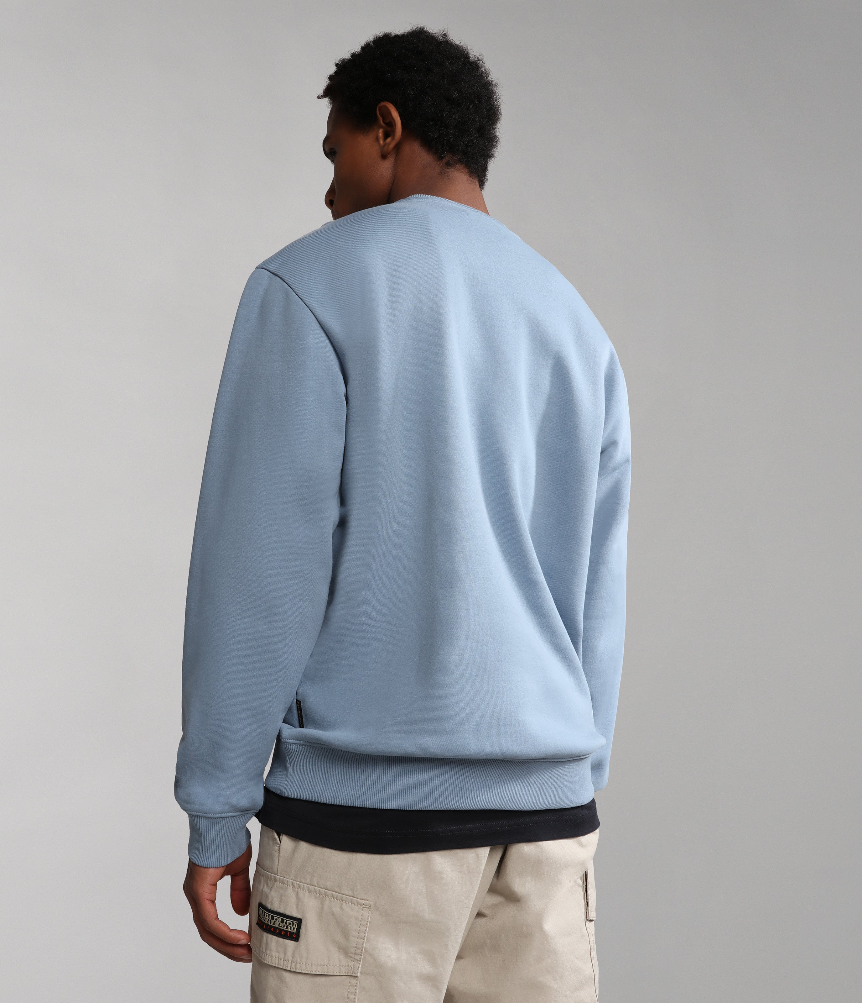 Napapijri B-Box C Sweatshirt in Blue Faded