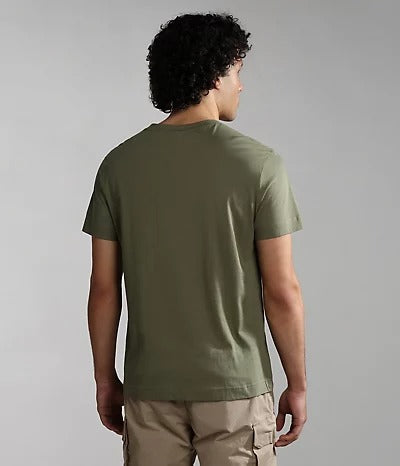 Napapijri S-Ayas SS T-Shirt in Green Lichen