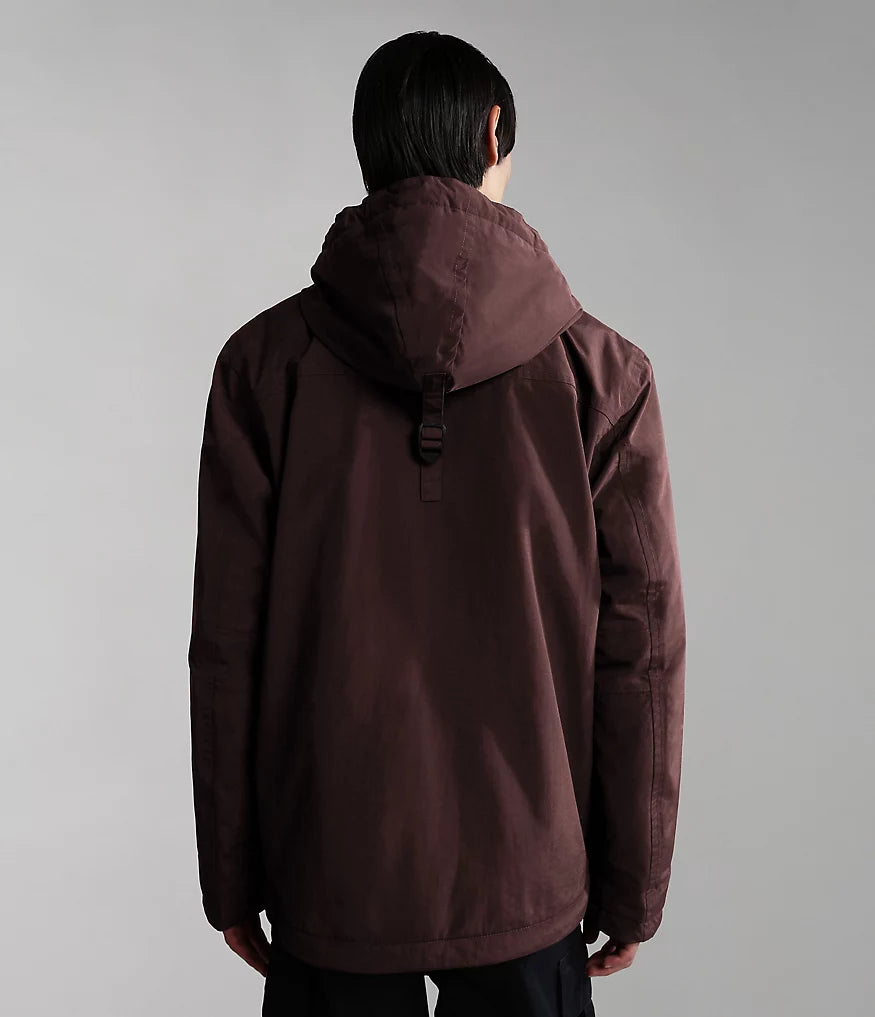 Maroon anorak jacket best sale