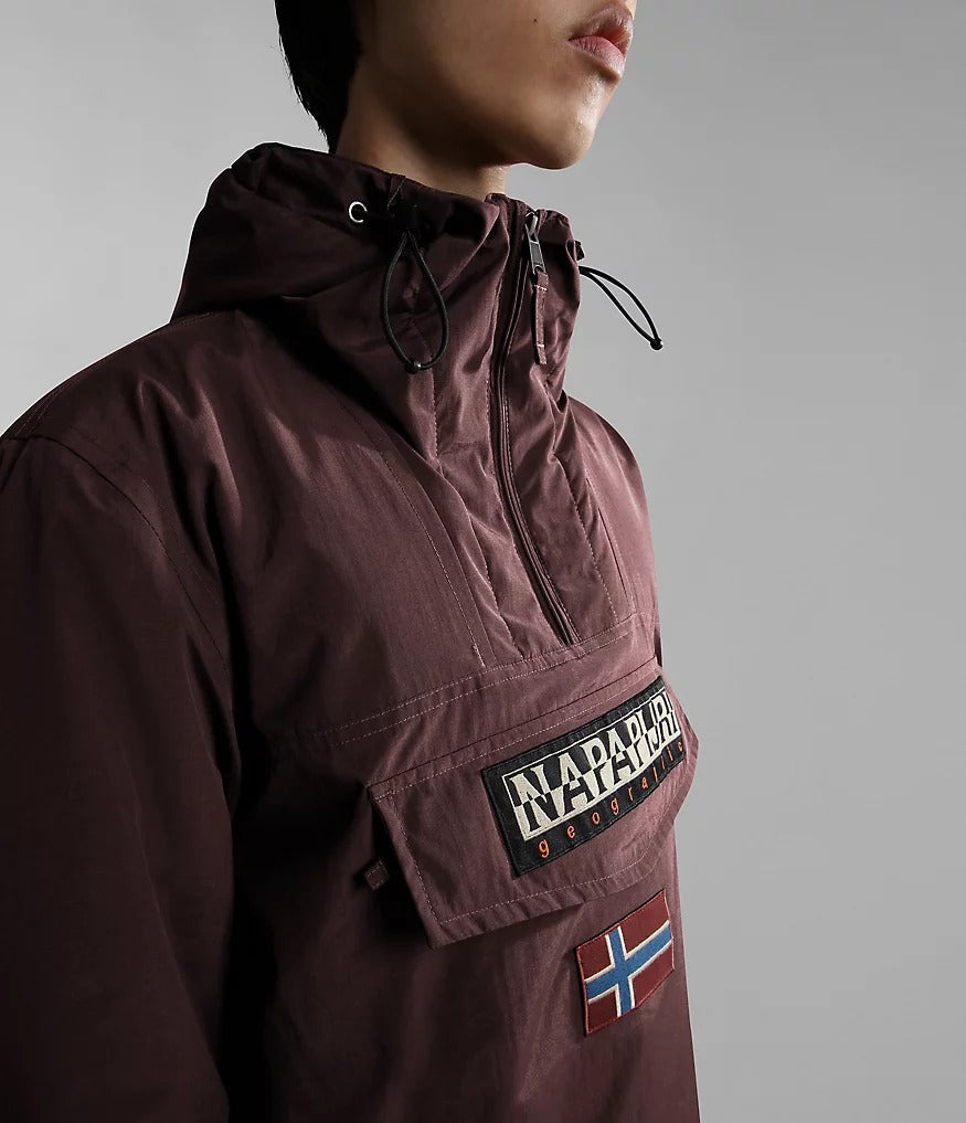 Burgundy shop napapijri jacket