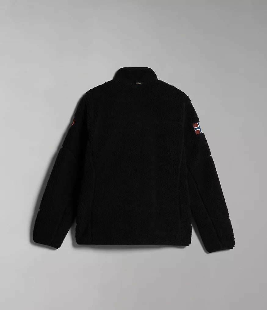 Napapijri Yupik Full Zip Fleece in Black