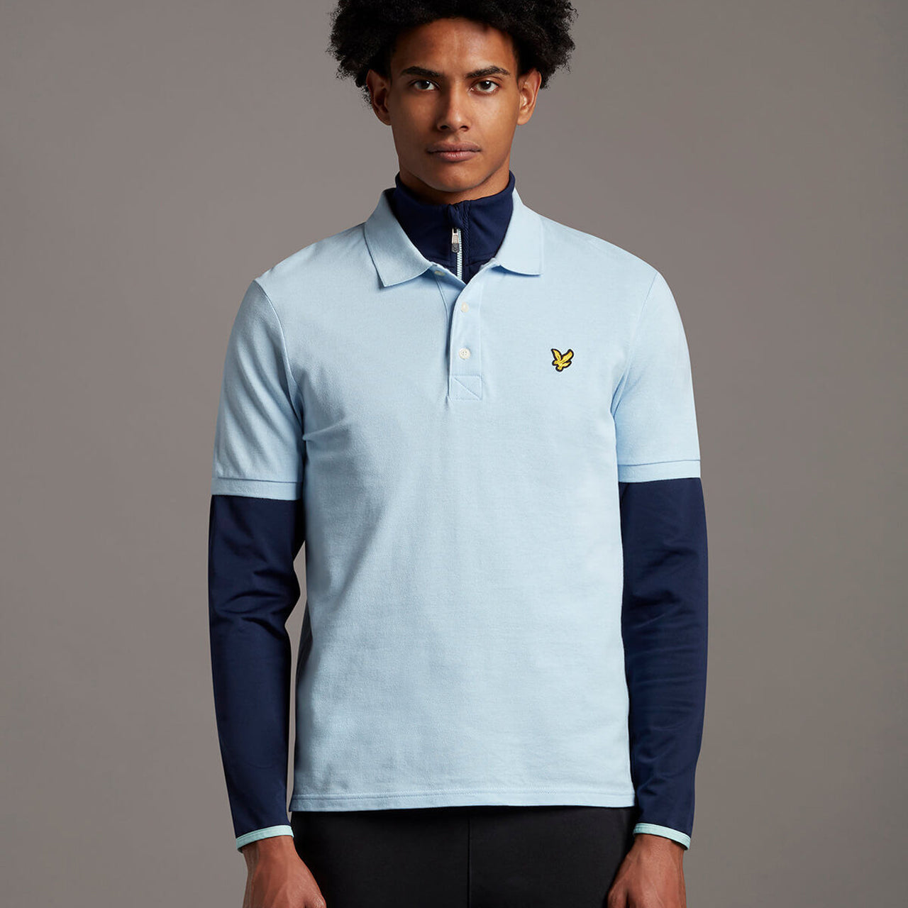 Lyle & Scott Plain Polo Shirt in Pool Blue