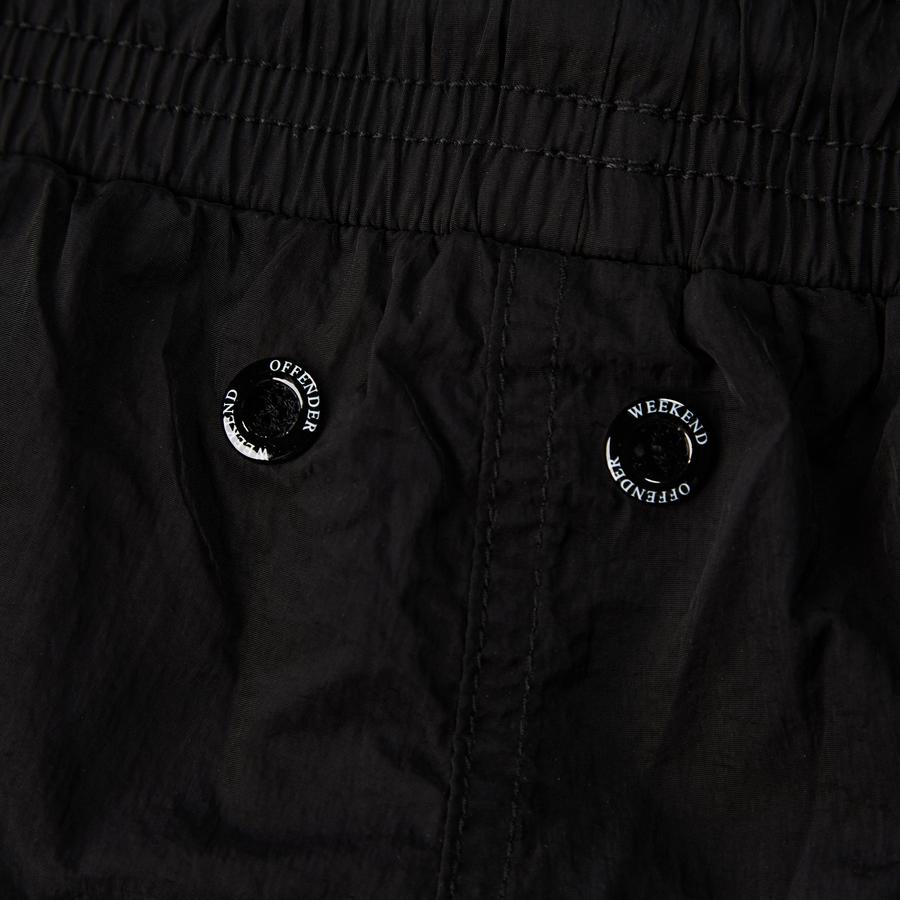 Weekend Offender Stacks Swim Shorts in Black