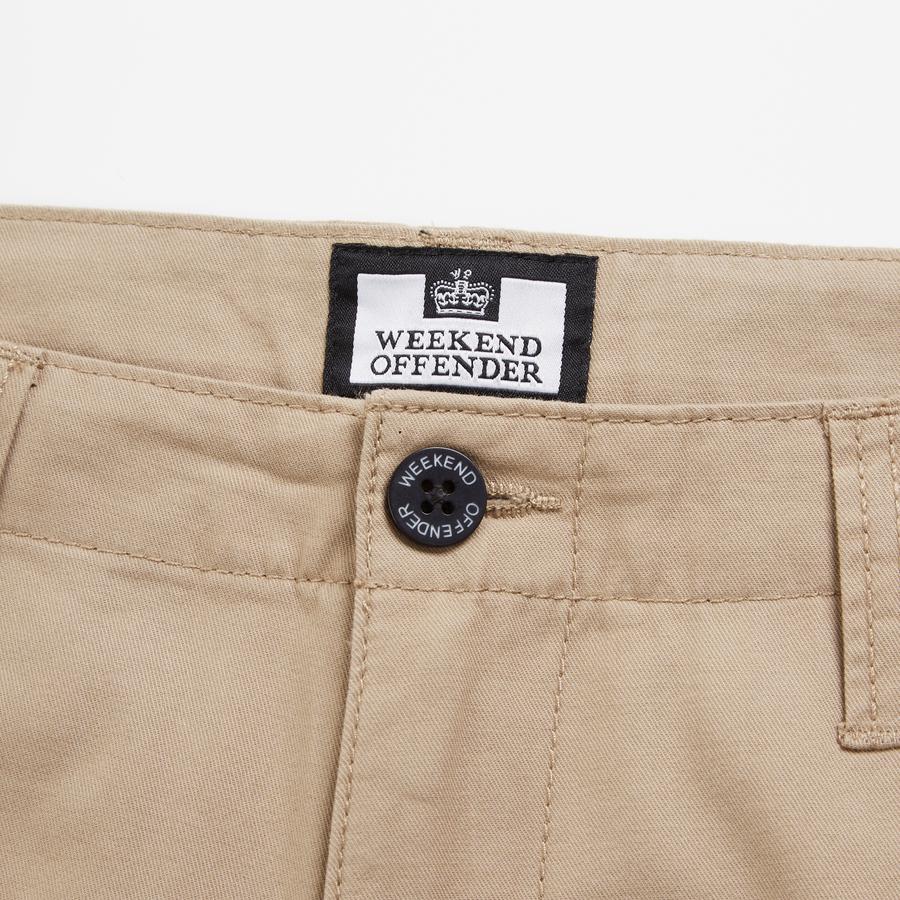 Weekend Offender Mascia Cargo Shorts Stone