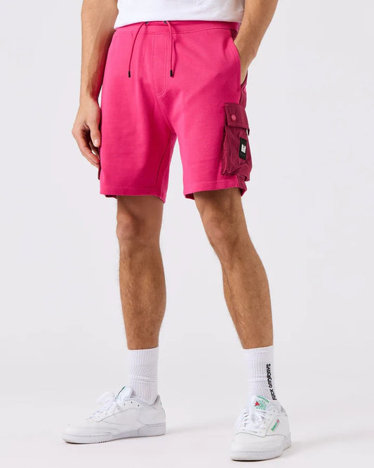 Weekend Offender Pink Sands Jogger Shorts in Magenta