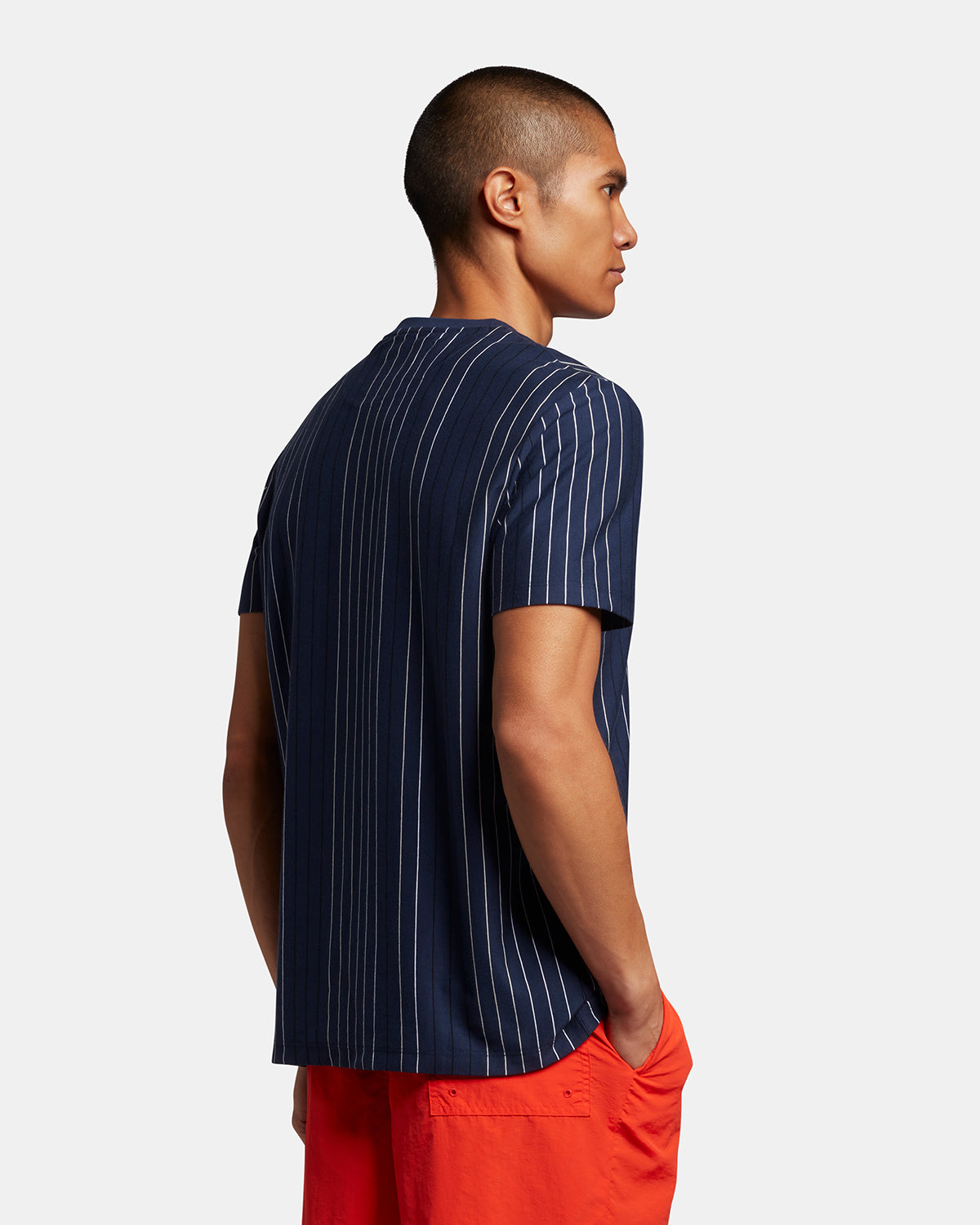 Lyle & Scott Multi Stripe T-Shirt in Navy