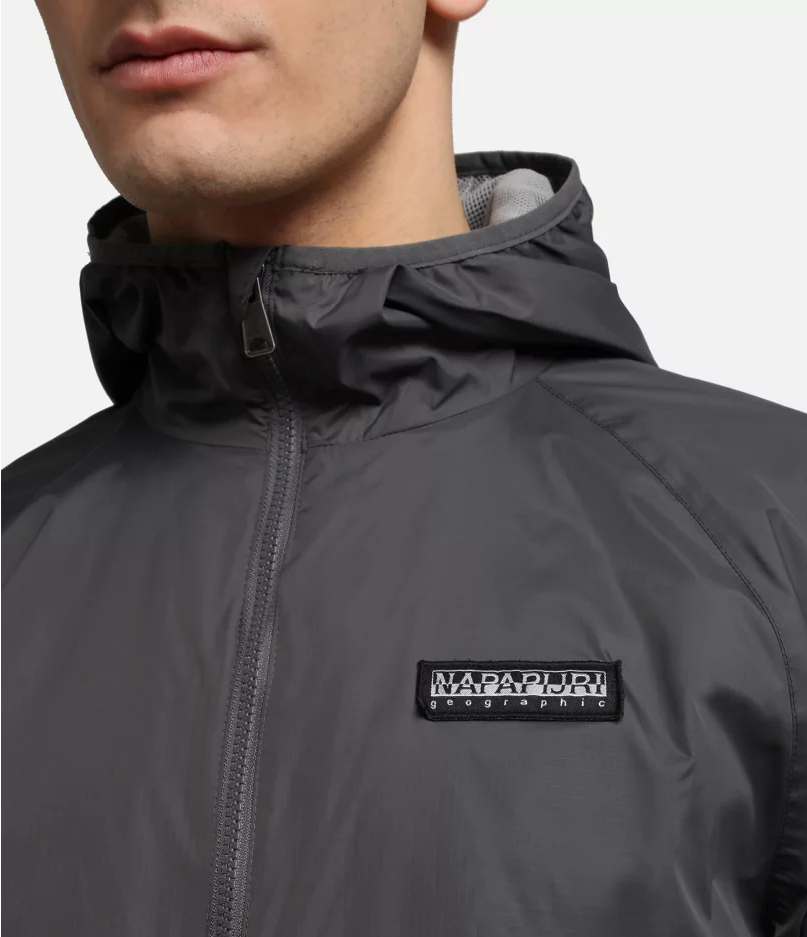 Napapijri A-Morgex Hooded Zip Jacket in Volcano